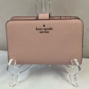 NWT Kate Spade Pink Pebbled Leather Wallet